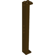 Lego podpěra 2x2x13, tmavě hnědá (6227895)
